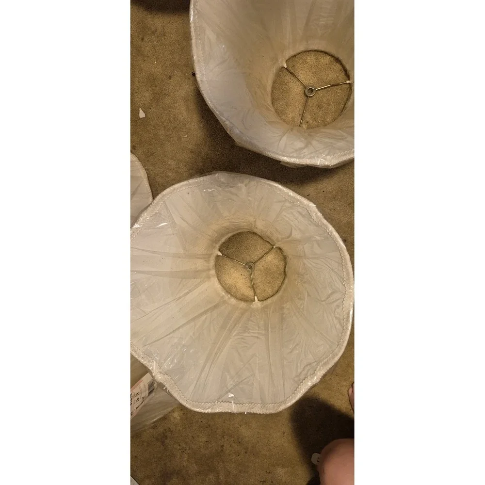Lot of 6 Stacy Lynn Studios Fashion Lampshades – White‎ – New NOS